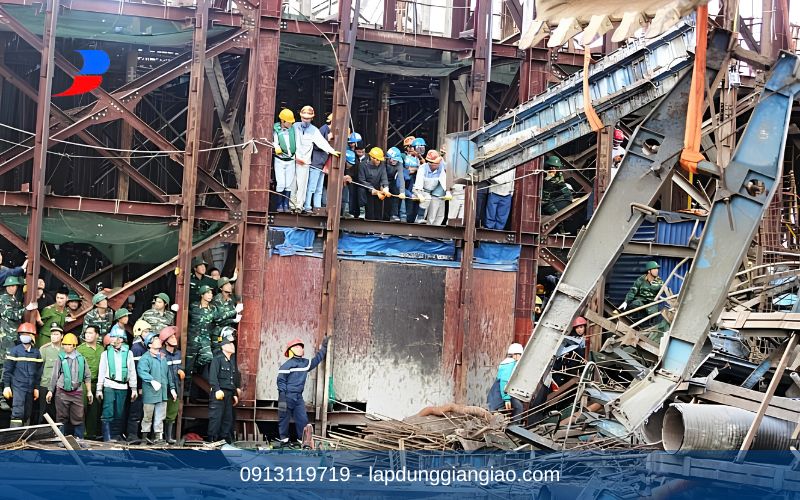 Nguyên nhân chính gây ra tai nạn giàn giáo thường gặp do vật tư xuống cấp