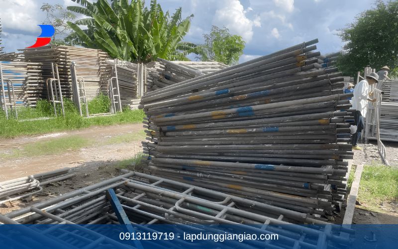 Cách bảo quản giàn giáo hiệu quả tại kho bãi của nhà thầu.