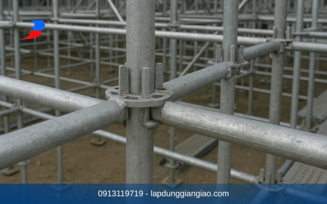 công trình giàn giáo ringlock sau lắp dựng