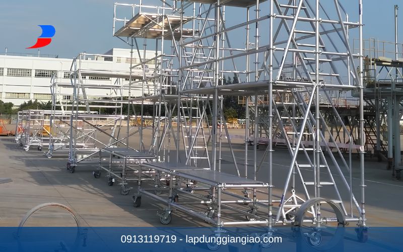 dự án giàn giáo nhôm di động